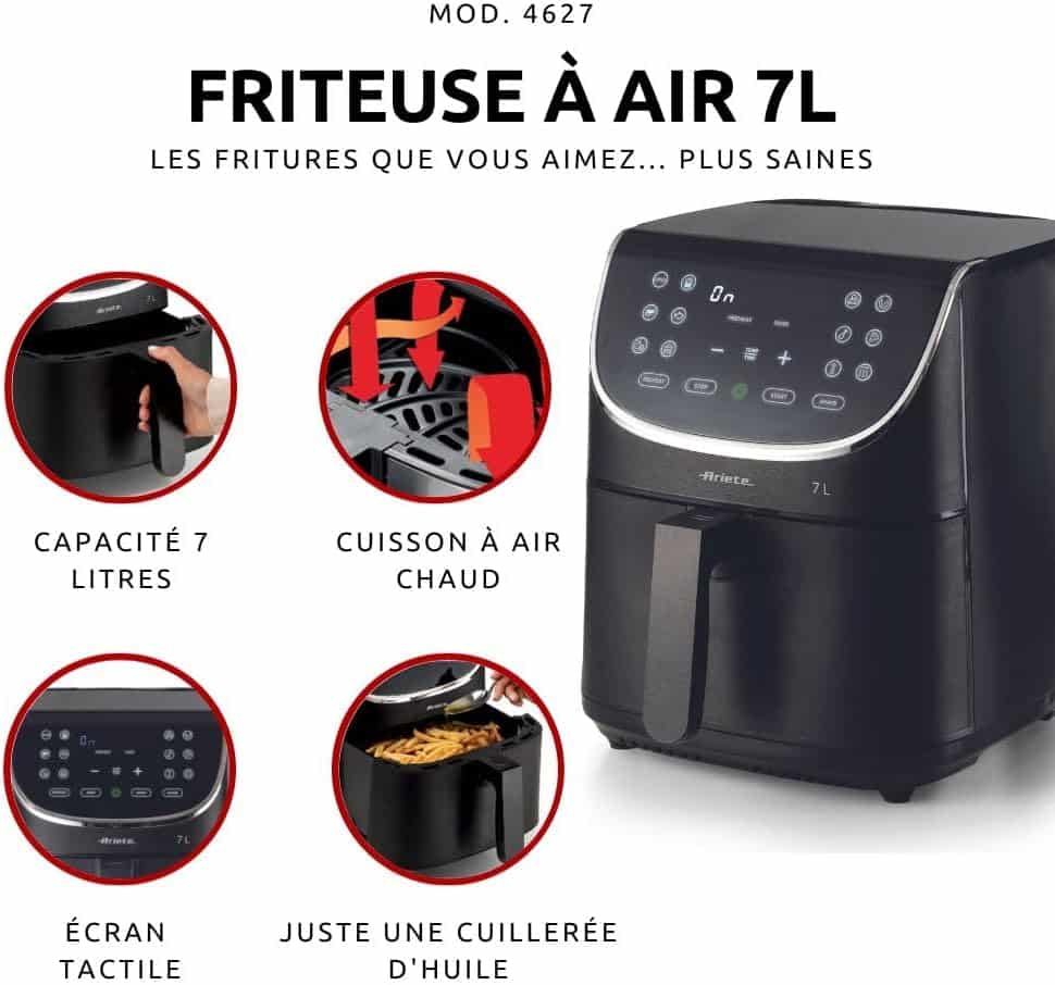 air-fryer-ariete-4627-7-litres-noir-2
