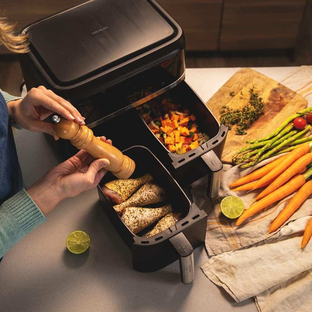 air-fryer-cecotec-cecofry-advance-double-9-litres-noir-3