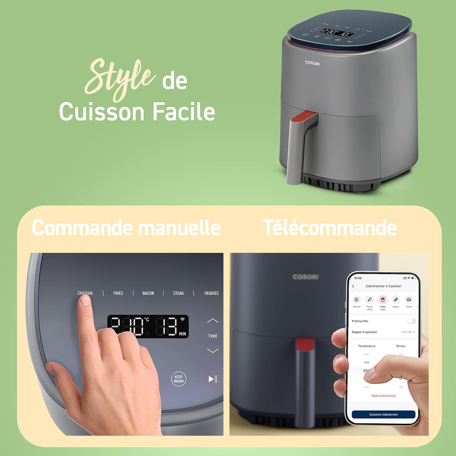 air-fryer-cosori-CAF-LI401S-3.8-litres-noir-3