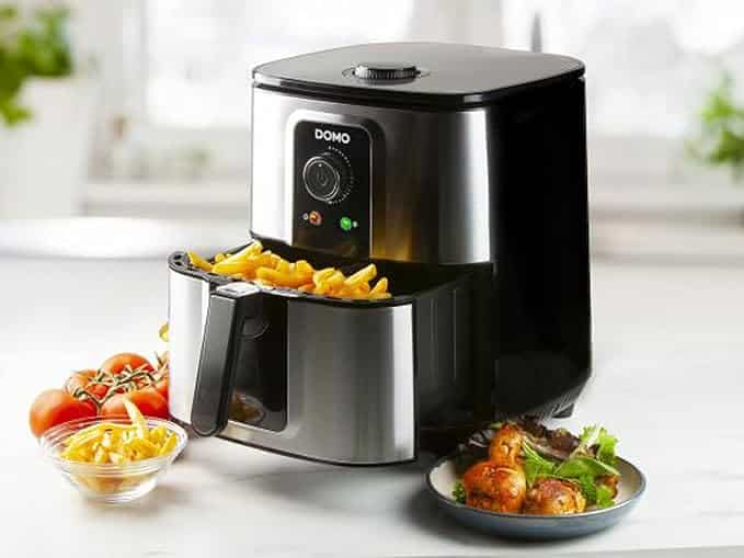 air-fryer-domo-5.5-litres-acier-3