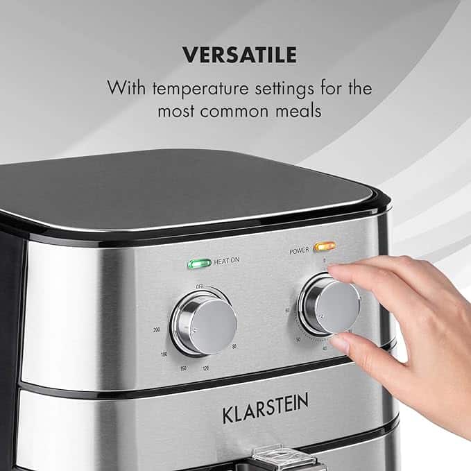air-fryer-klarstein-5.4-litres-argenté-2
