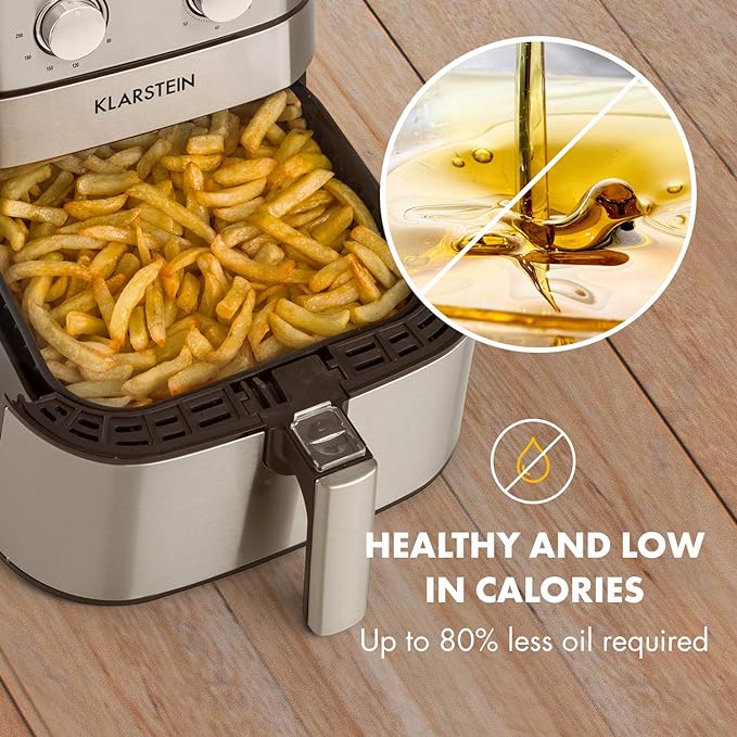 air-fryer-klarstein-5.4-litres-argenté-3