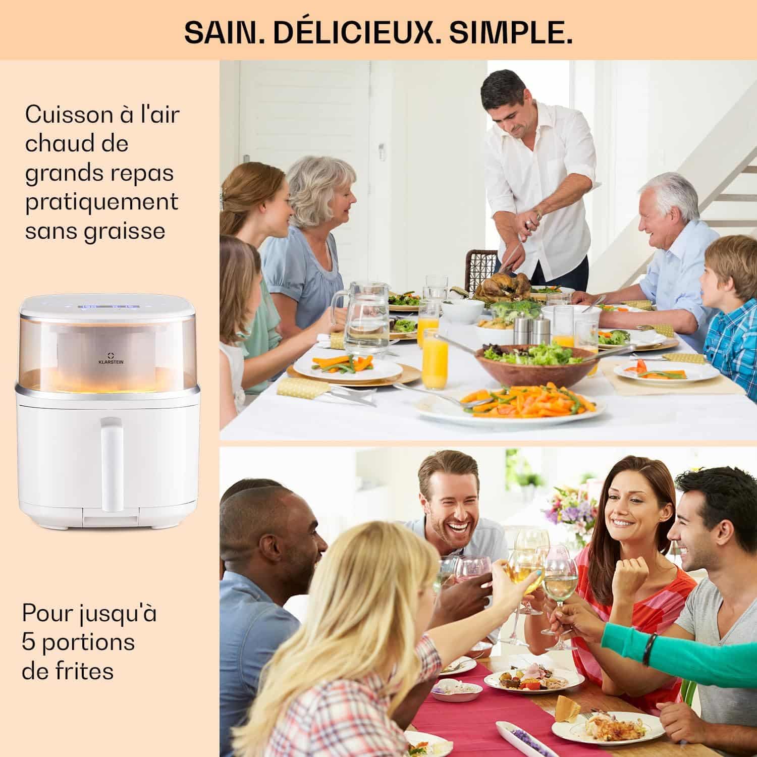 air-fryer-klarstein-air-bloom-sand-7.5-litres-2