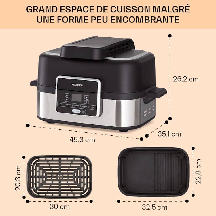 air-fryer-klarstein-combo-air-5-litres-2