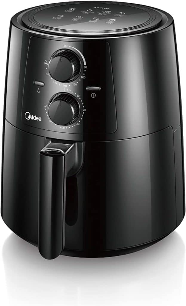 air-fryer-midea-3,5-litres-noir