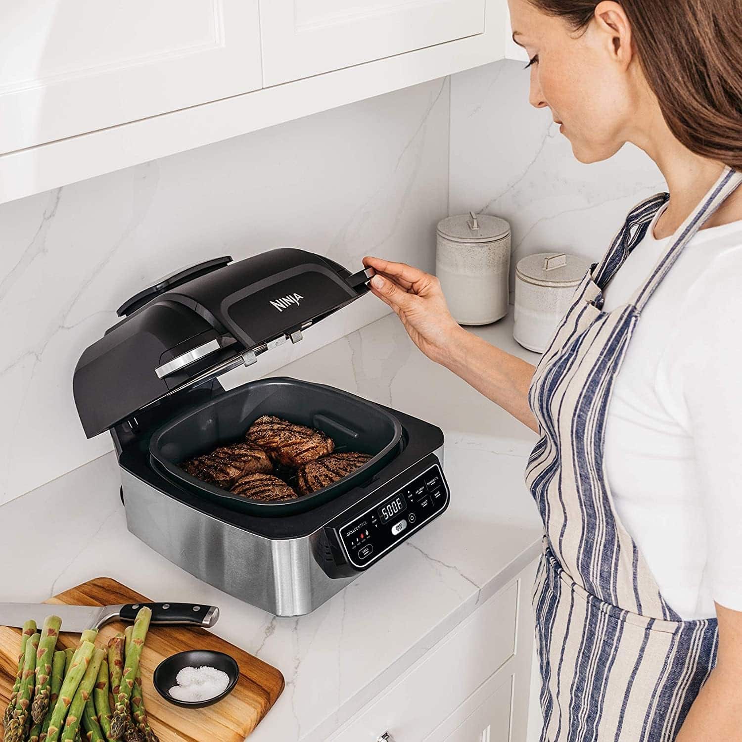 air-fryer-ninja-AG302-noir-argente-2