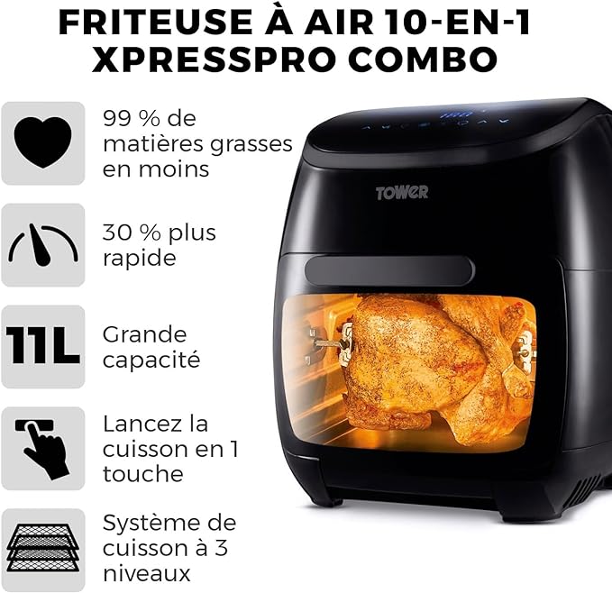 air-fryer-tower-11-litres-plastique-3