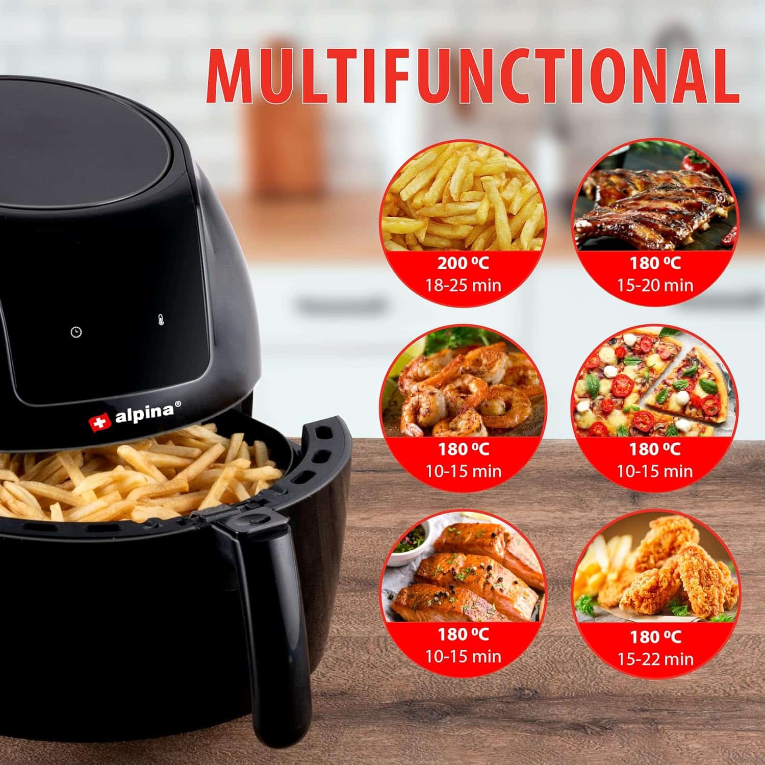 air-fryer-Alpina-5-litres-noir-acier-2