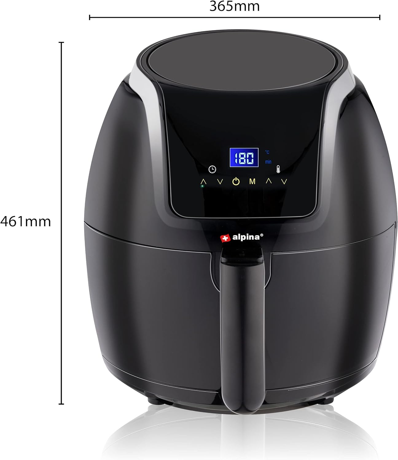 air-fryer-Alpina-5-litres-noir-acier-3