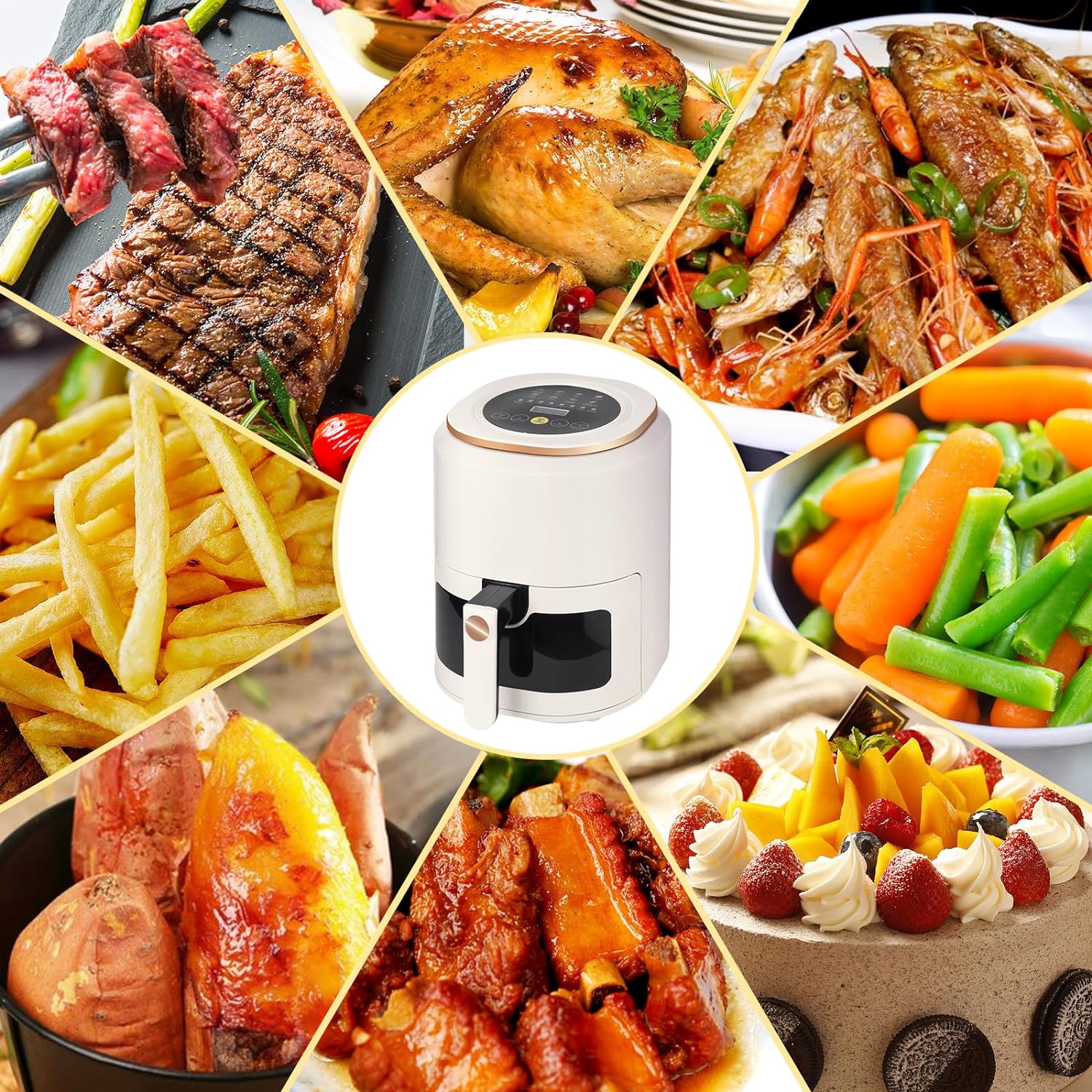 air-fryer-Hoapin-4.5-litres-blanc-3