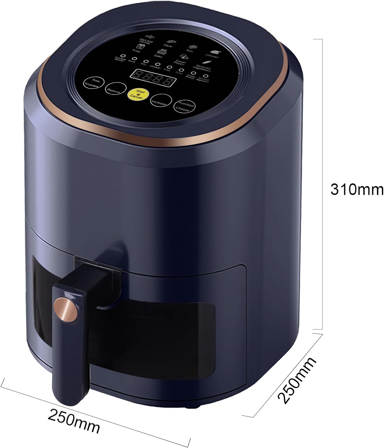 air-fryer-Hoapin-4.5-litres-bleu-3