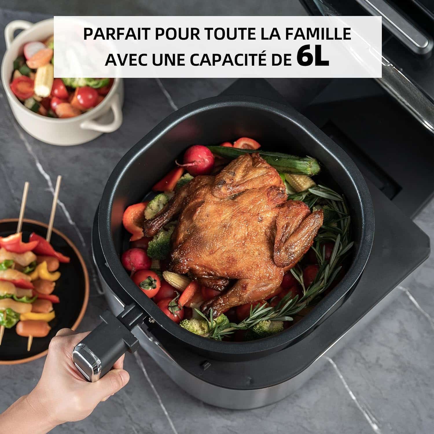 air-fryer-Lellaluka-6-litres-noir-acier-3