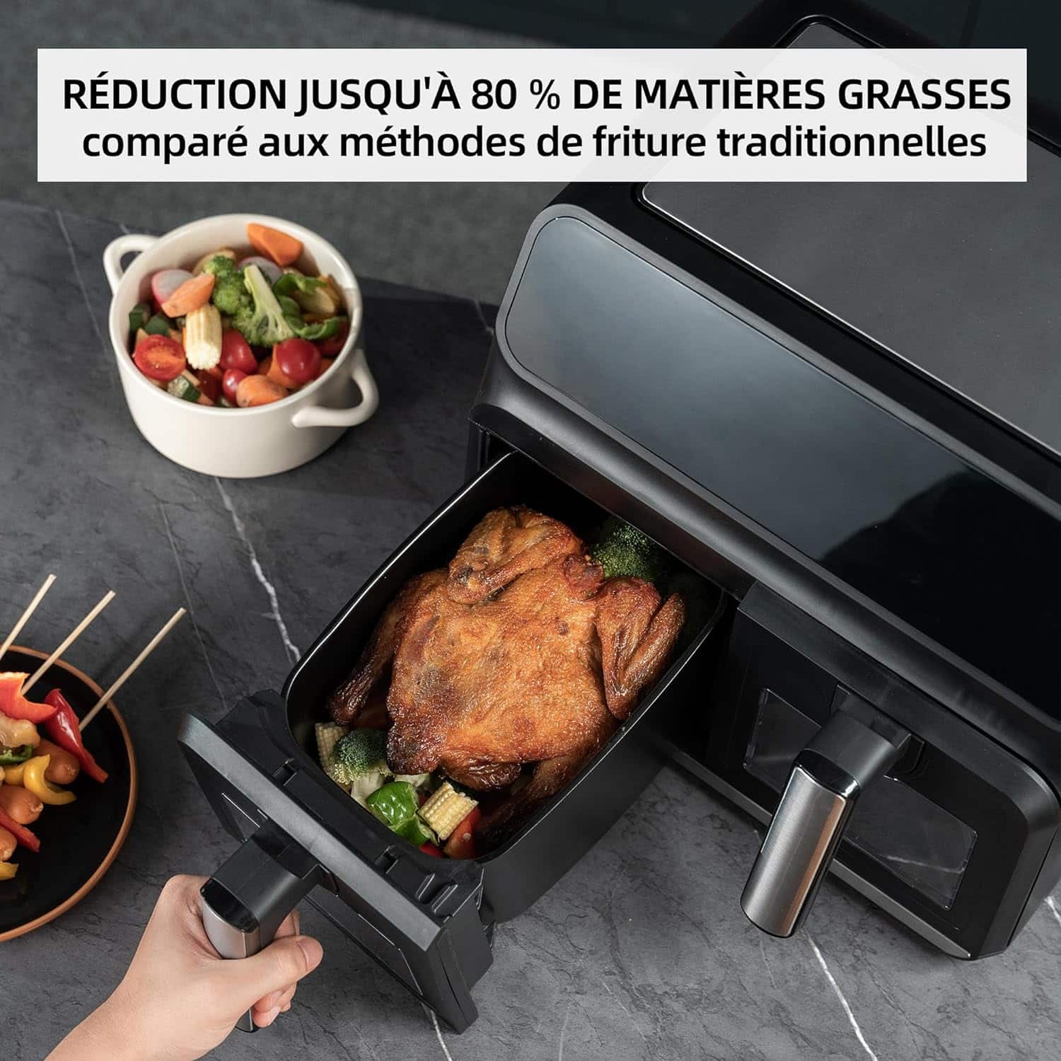 air-fryer-Lellaluka-8-litres-noir-2