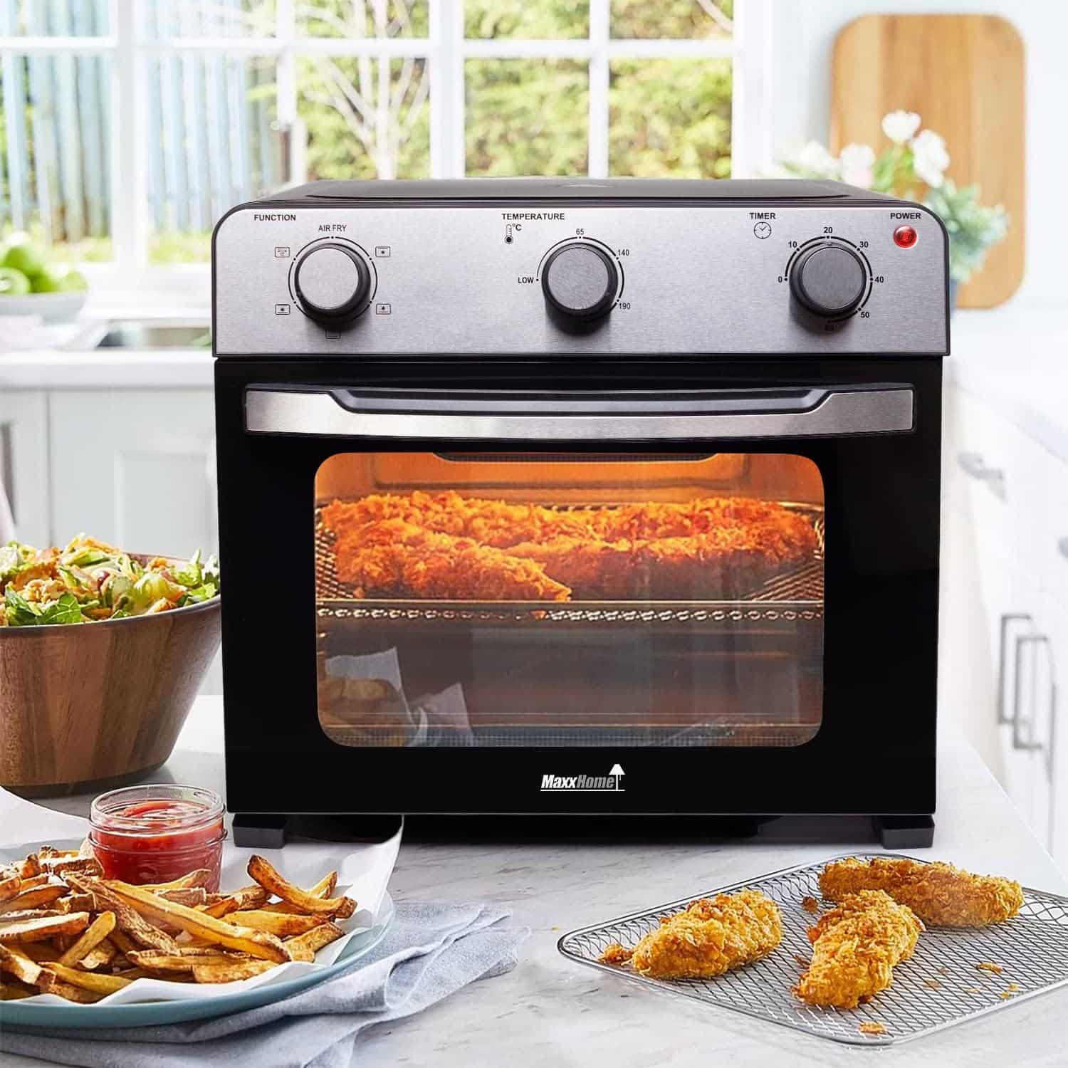 air-fryer-MaxxHome-Easy-Fry-2-28-litres-noir-acier-2