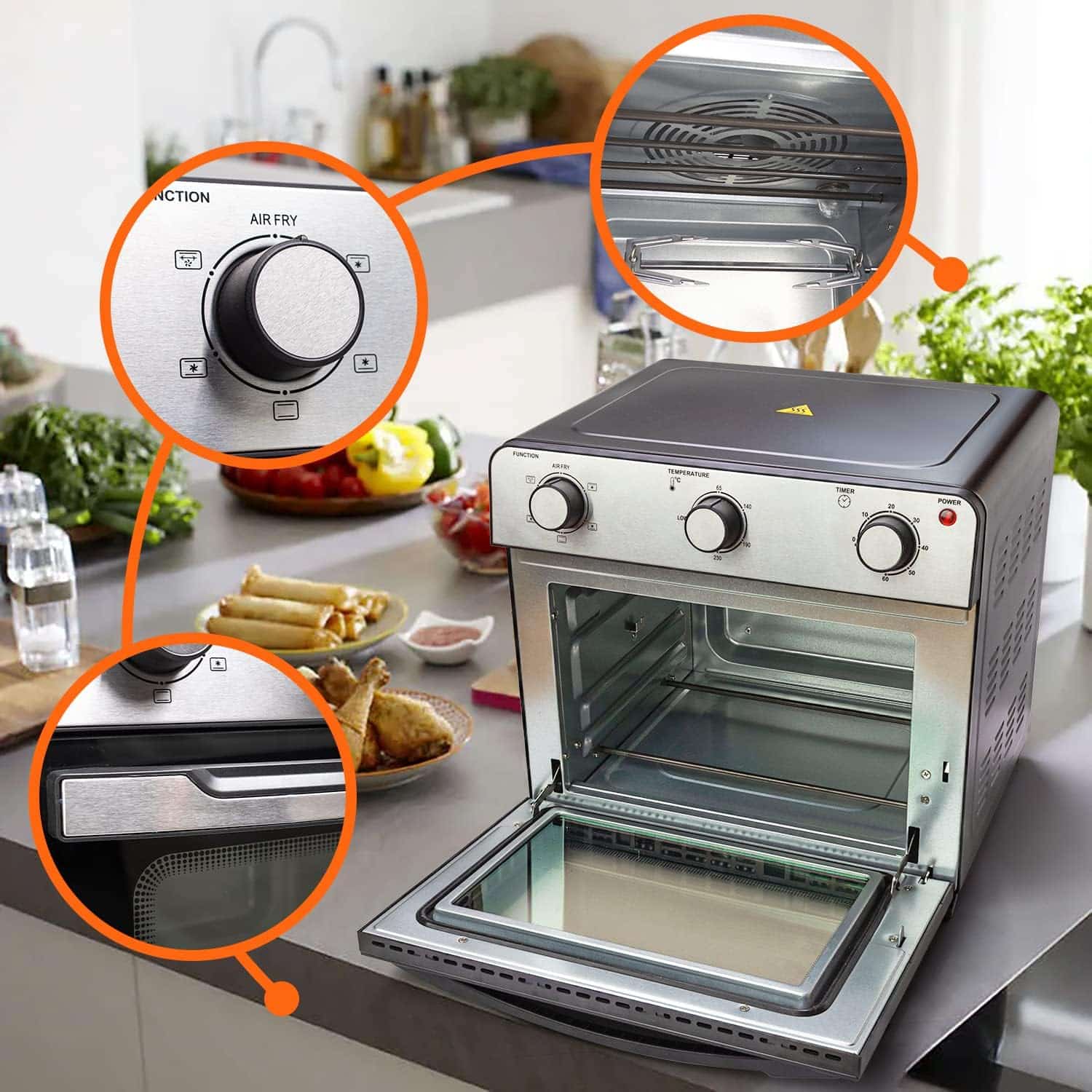 air-fryer-MaxxHome-Easy-Fry-2-28-litres-noir-acier-3