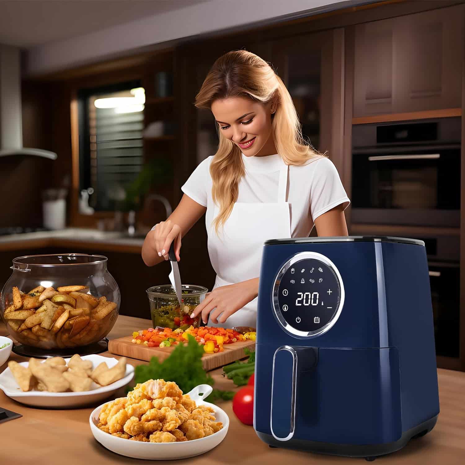 air-fryer-Taylor-Swoden-Sunbeam-4.2-litres-bleu-3