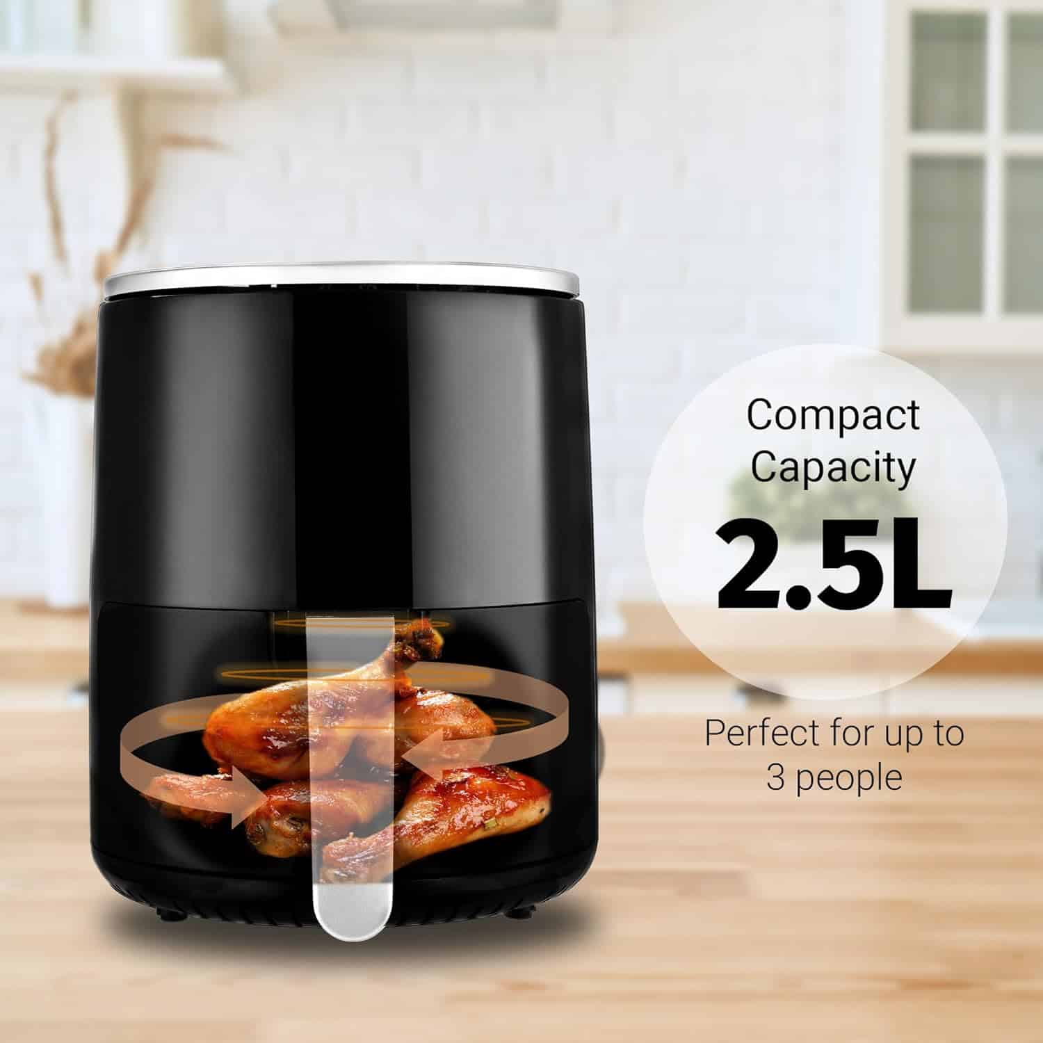 air-fryer-Venga-2.5-litres-noir-2