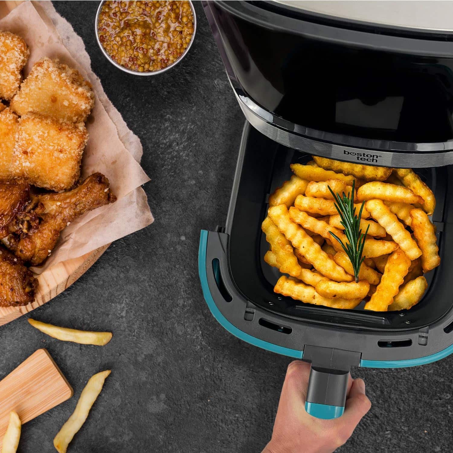 air-fryer-eudai-HK113-6.5-litres-noir-acier-3