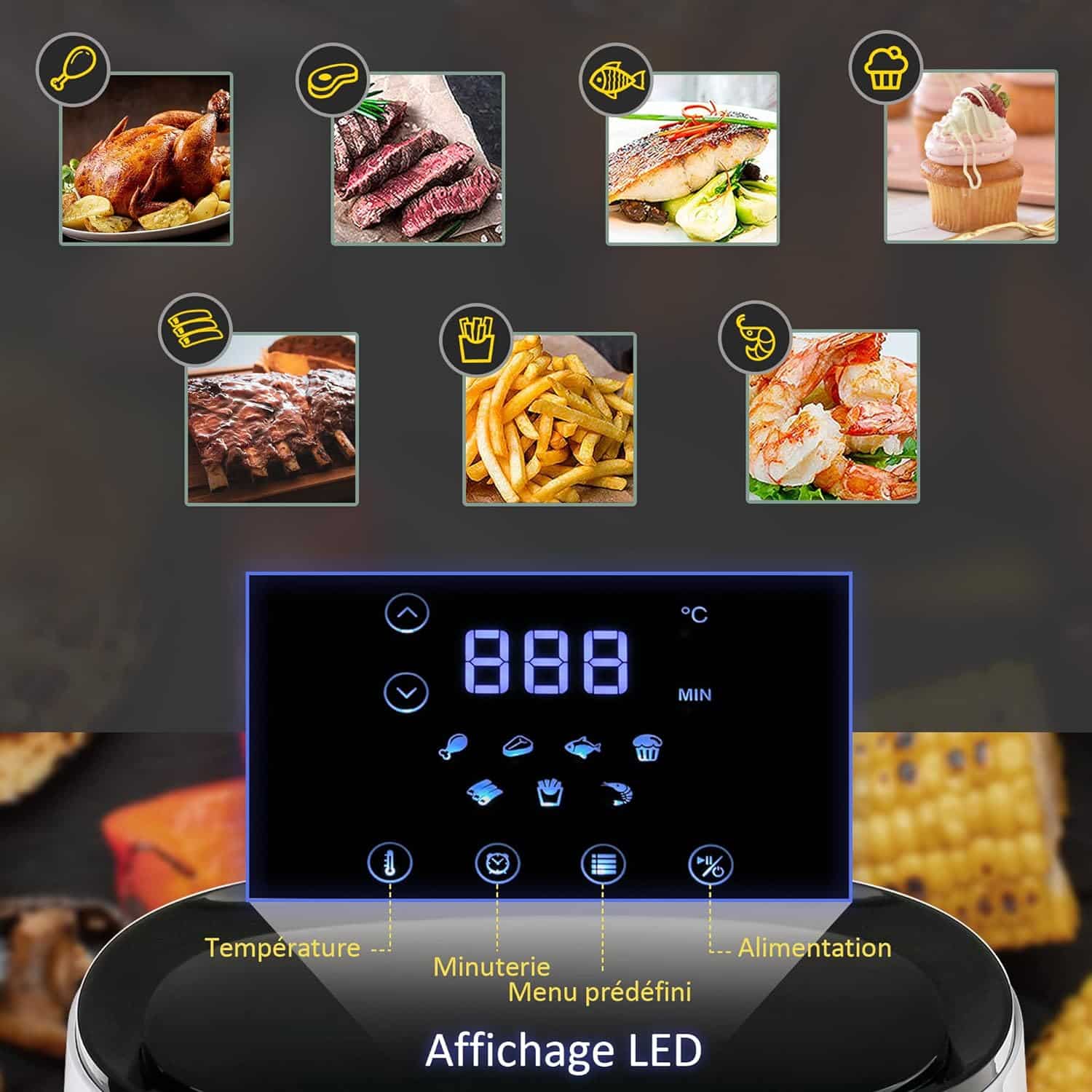 air-fryer-homcom-FR800-114V900531-2.5-litres-blanc-2
