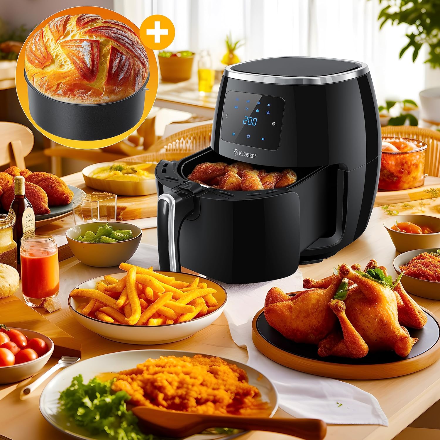 air-fryer-kesser-5.5-litres-noir-2