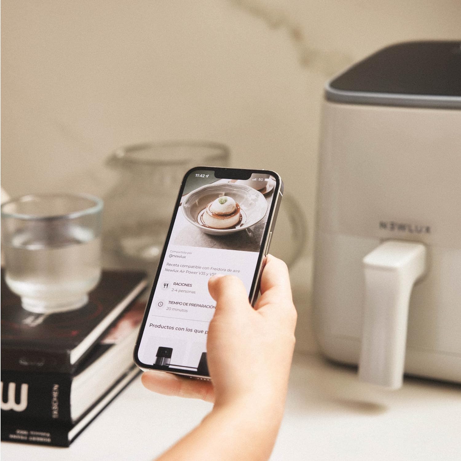 air-fryer-newlux-Air-Power-V20-couleur-creme-2-litres-3