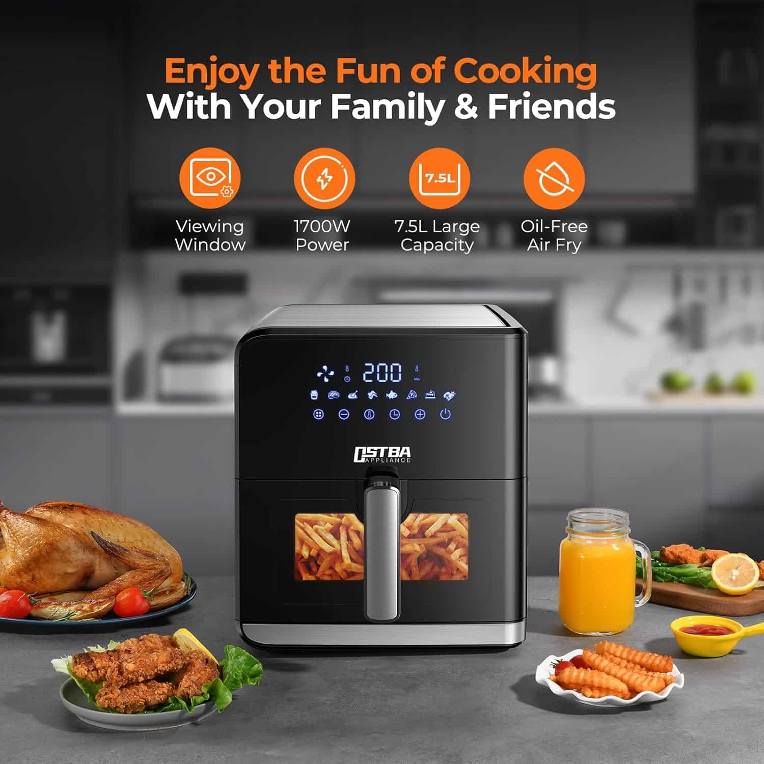 air-fryer-ostba-AF-6002AST-7.5-litres-noir-2
