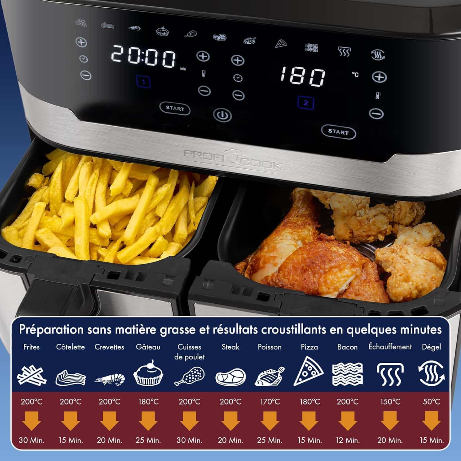 air-fryer-proficook-PC-FR1242H-9-litres-noir-3