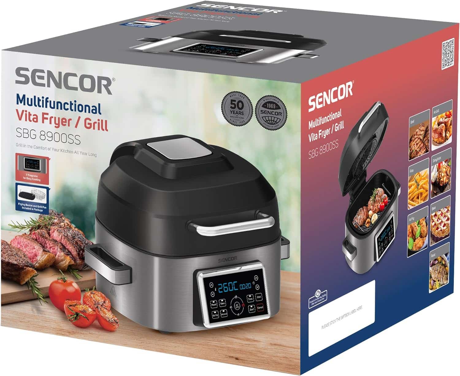 air-fryer-sencor-SBG-8900SS-6-litres-acier-3