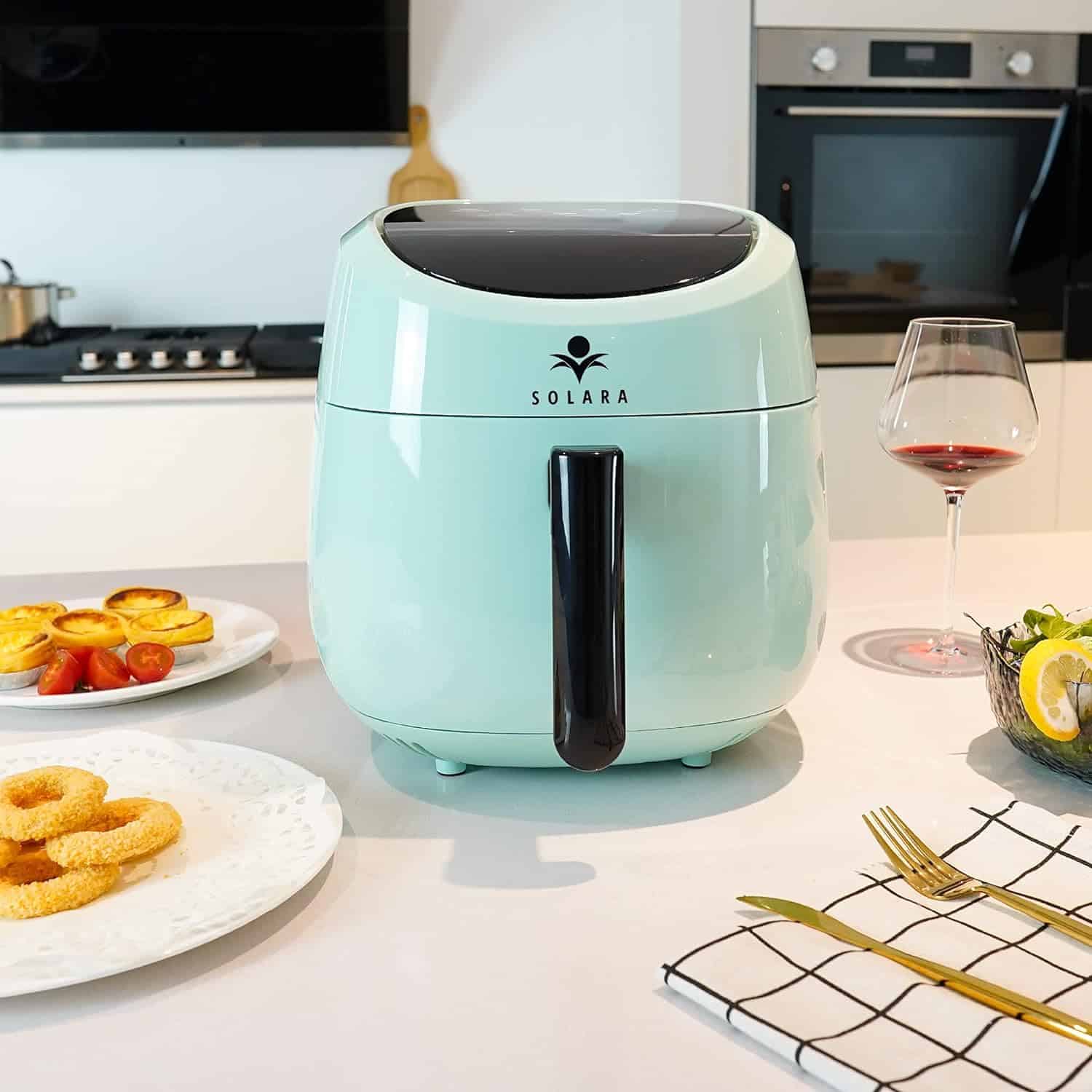air-fryer-solara-Aqua-5.5-litres-noir-bleu-2