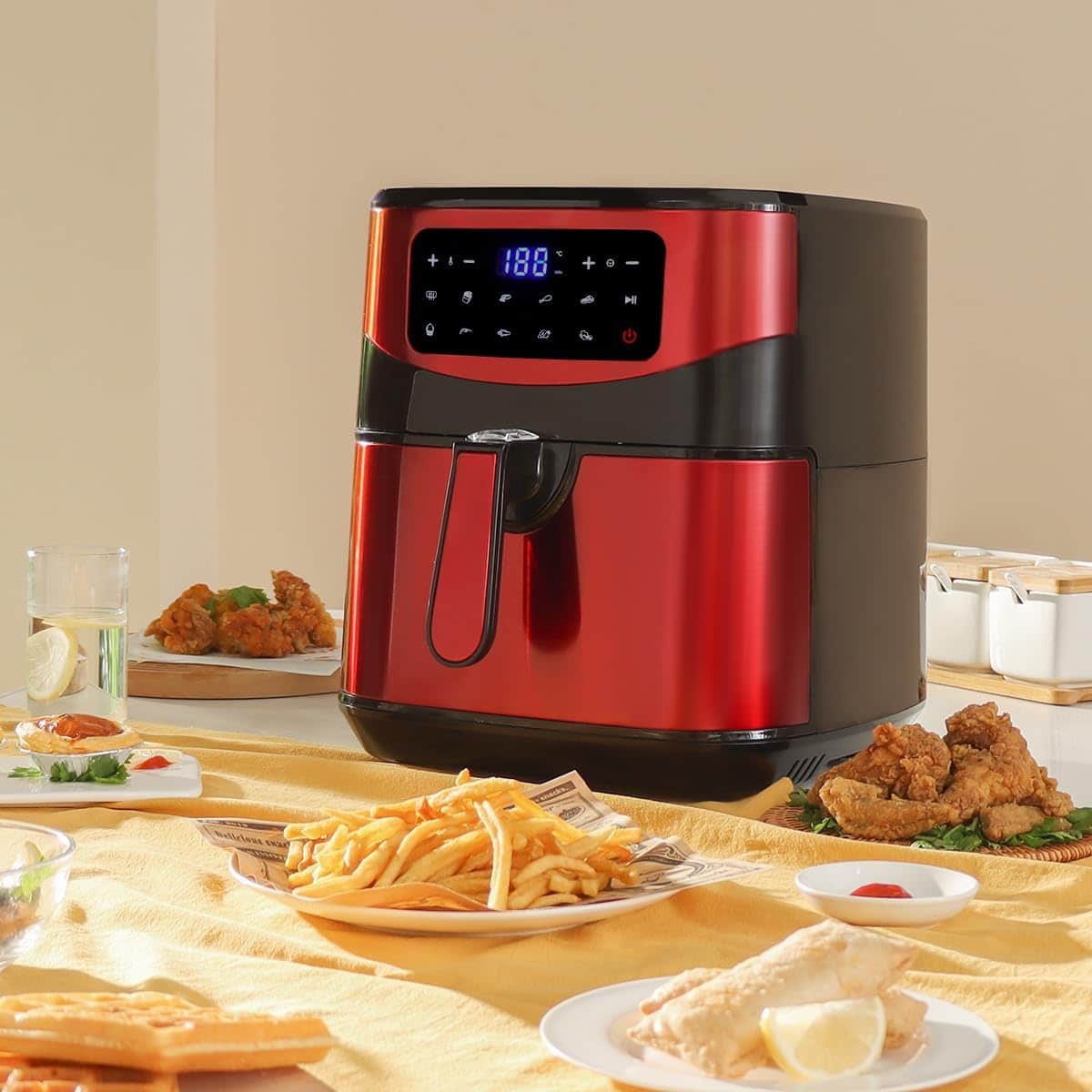 air-fryer-swiss-pro-plus-SP-AF9.2LR-10-litres-rouge-noir-2