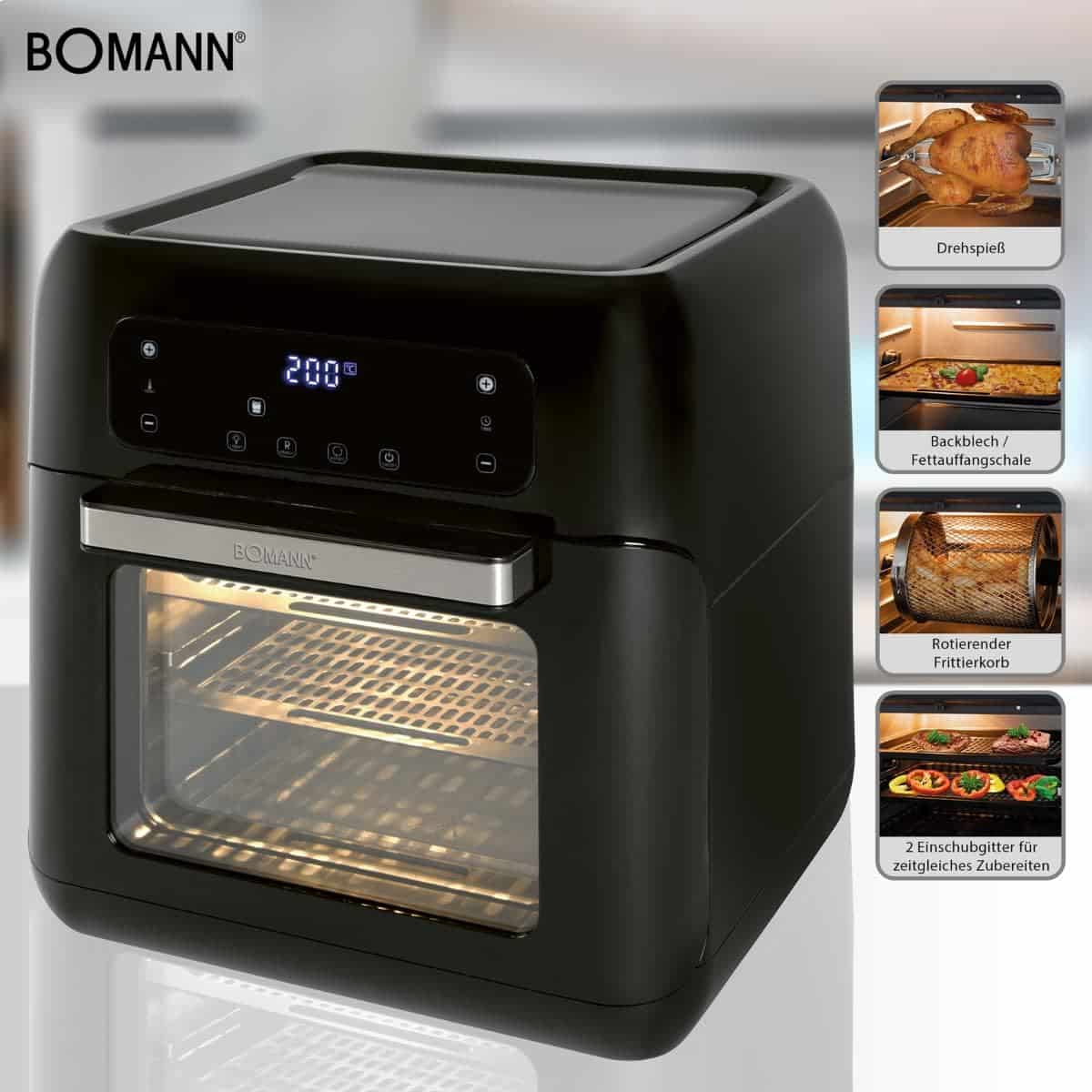 air-fryer-bomann-fr-6031-h-cb-11-litres-noir-2