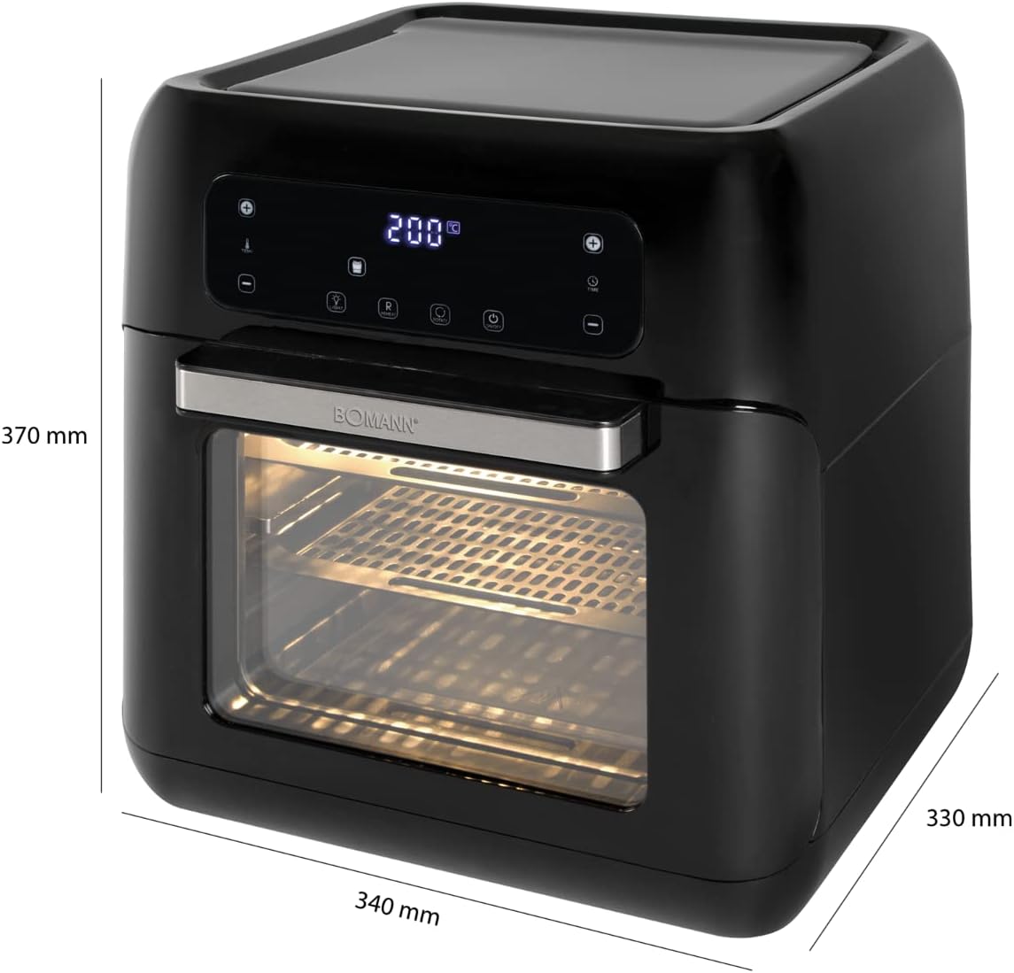 air-fryer-bomann-fr-6031-h-cb-11-litres-noir-3