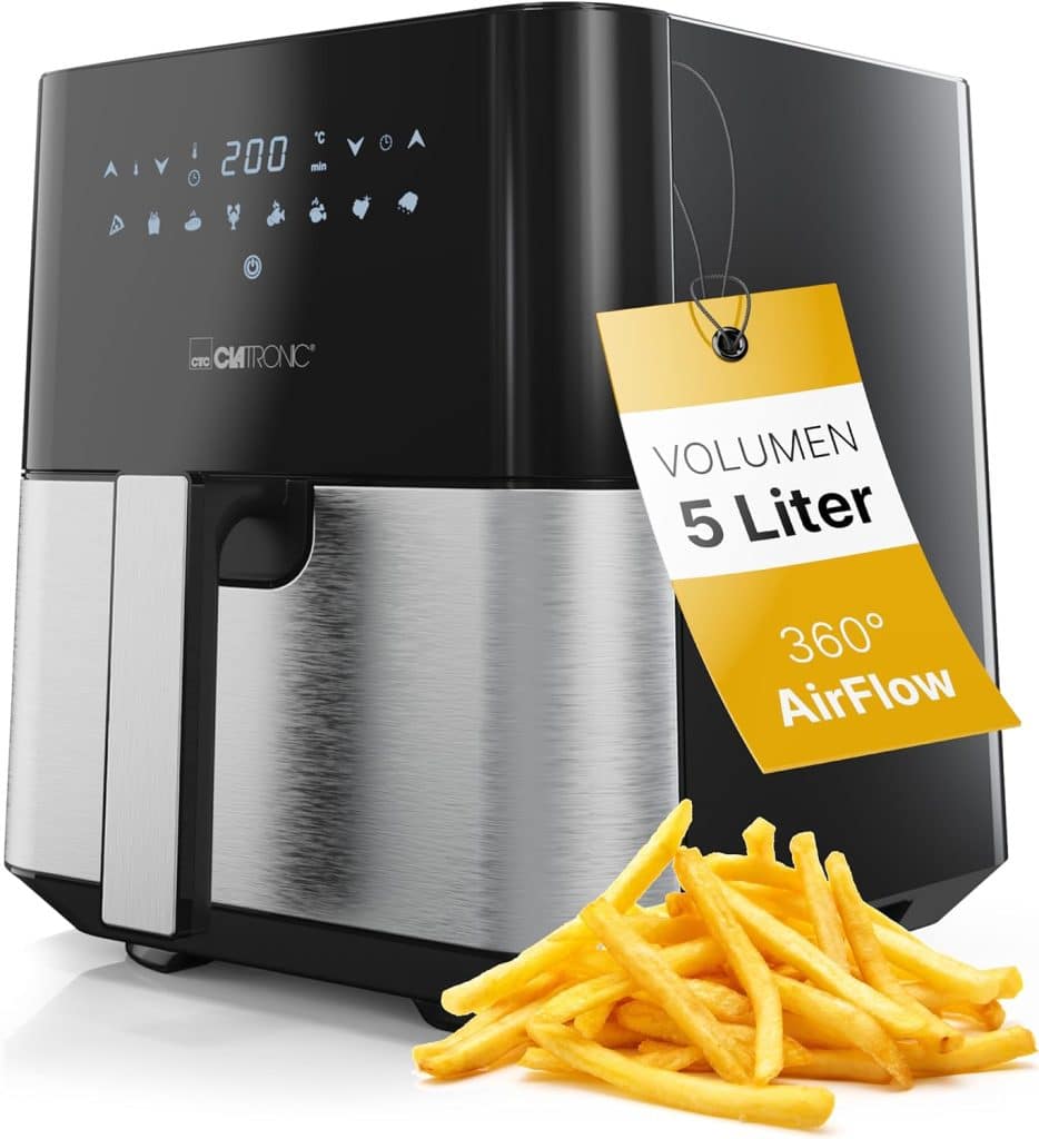 air-fryer-clatronic-fr-3782-h-5-litres-inox-noir