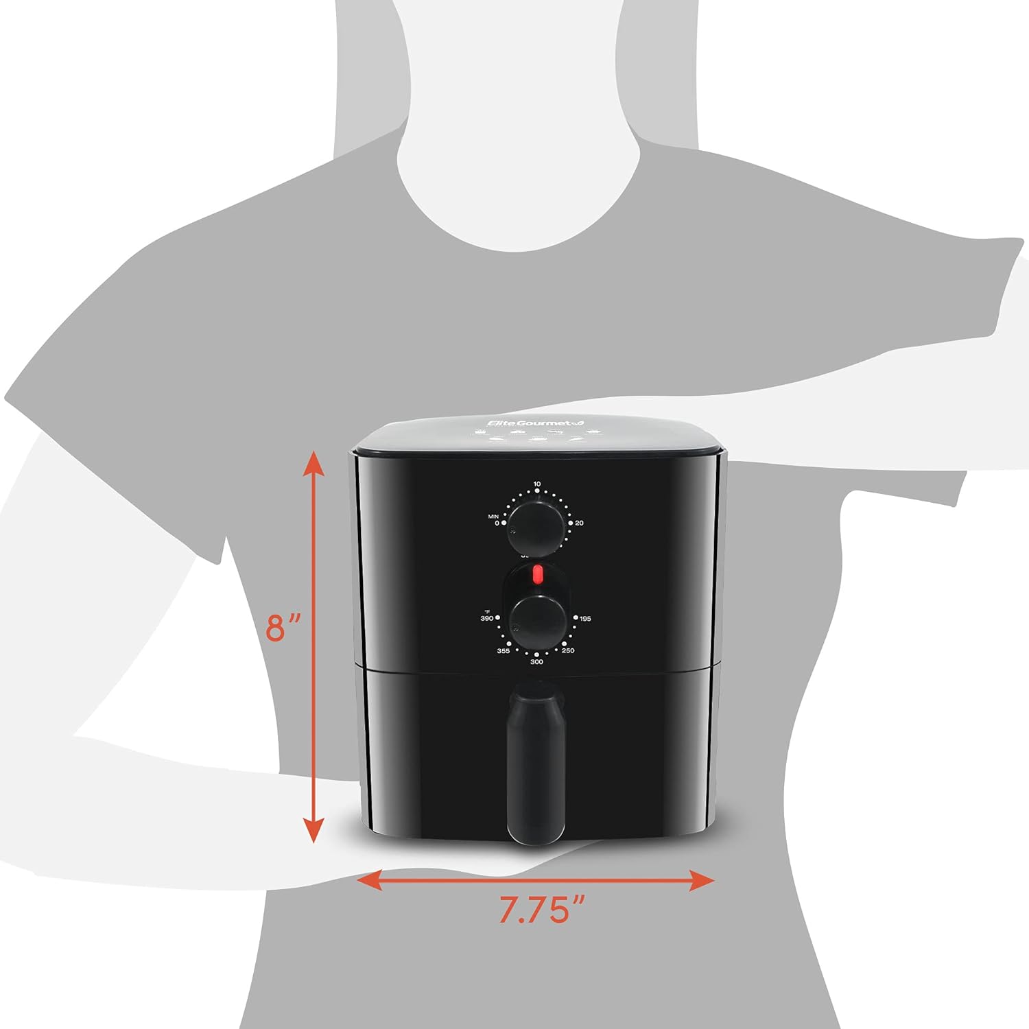 air-fryer-elite-gourmet-1-litre-noir-3