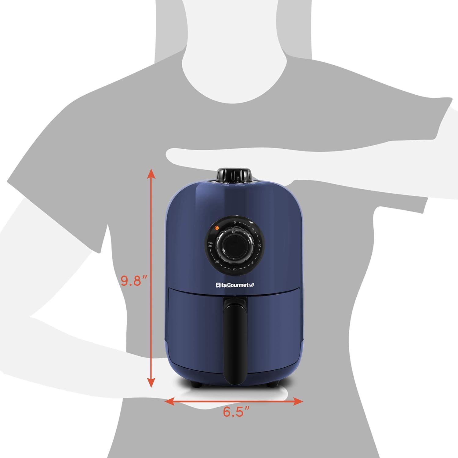 air-fryer-elite-gourmet-eaf1121bg-1-litre-bleu-3