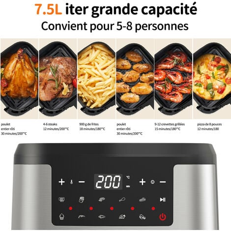 air-fryer-joeais-7-5-litres-noir-2