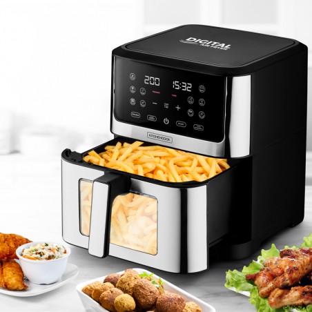 air-fryer-kitchencook-airmed-wxl-8-litres-inox-2
