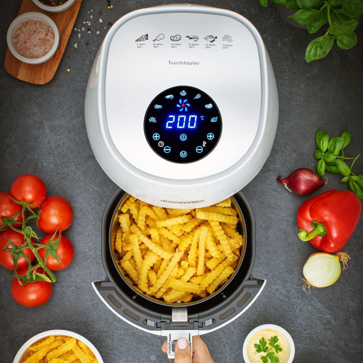air-fryer-monzana-993446-3-6-litres-blanc-2