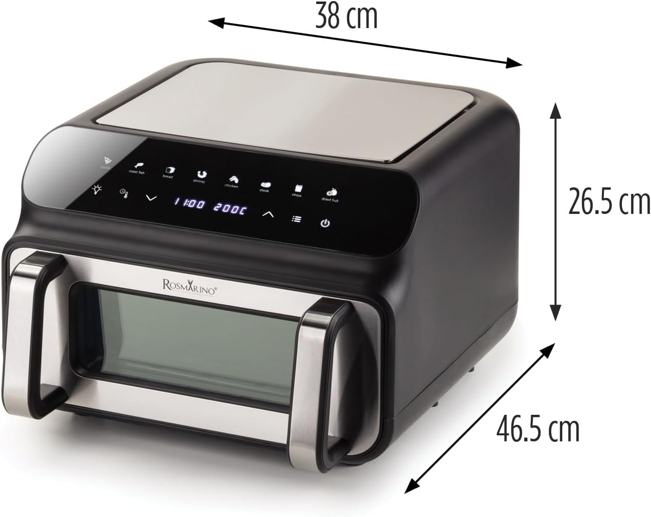 air-fryer-rosmarino-masterpro-10-litres-noir-2