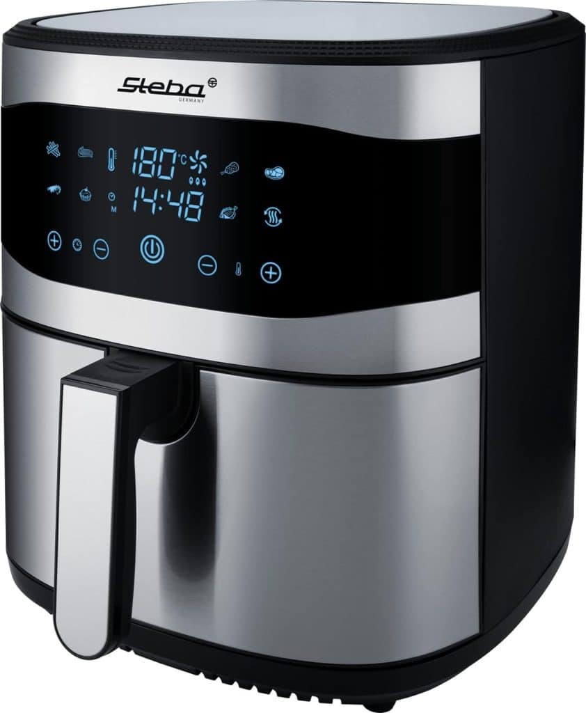 air-fryer-steba-hf-8000-8-litres-inox-noir
