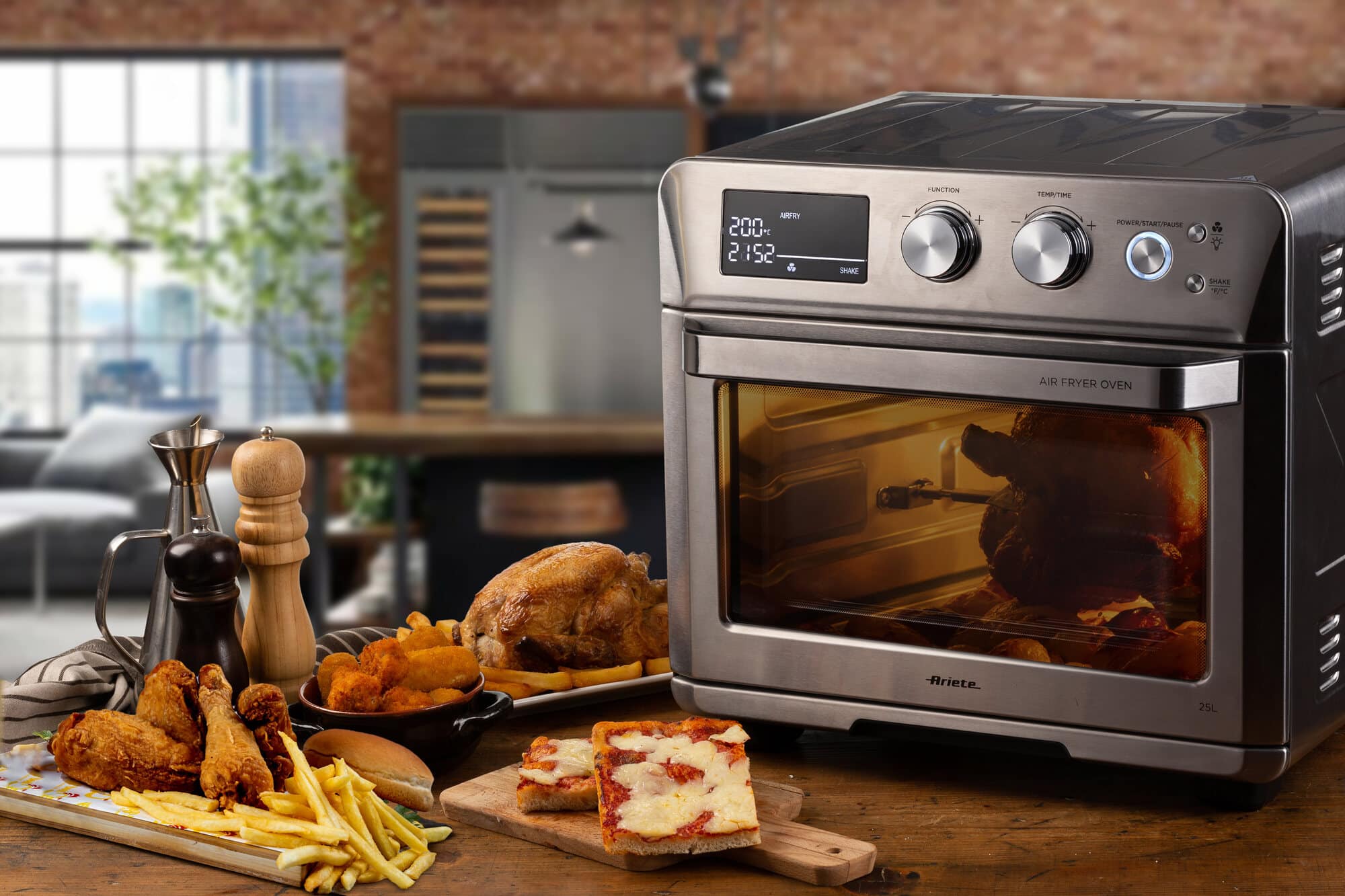 air-fryer-ariete-4629-11-25-litres-inox-2