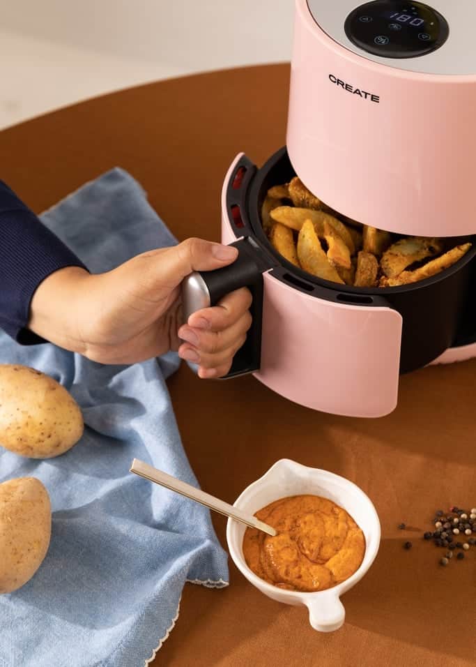 air-fryer-create-friteuse-sans-huile-rose-1-5-litre-2