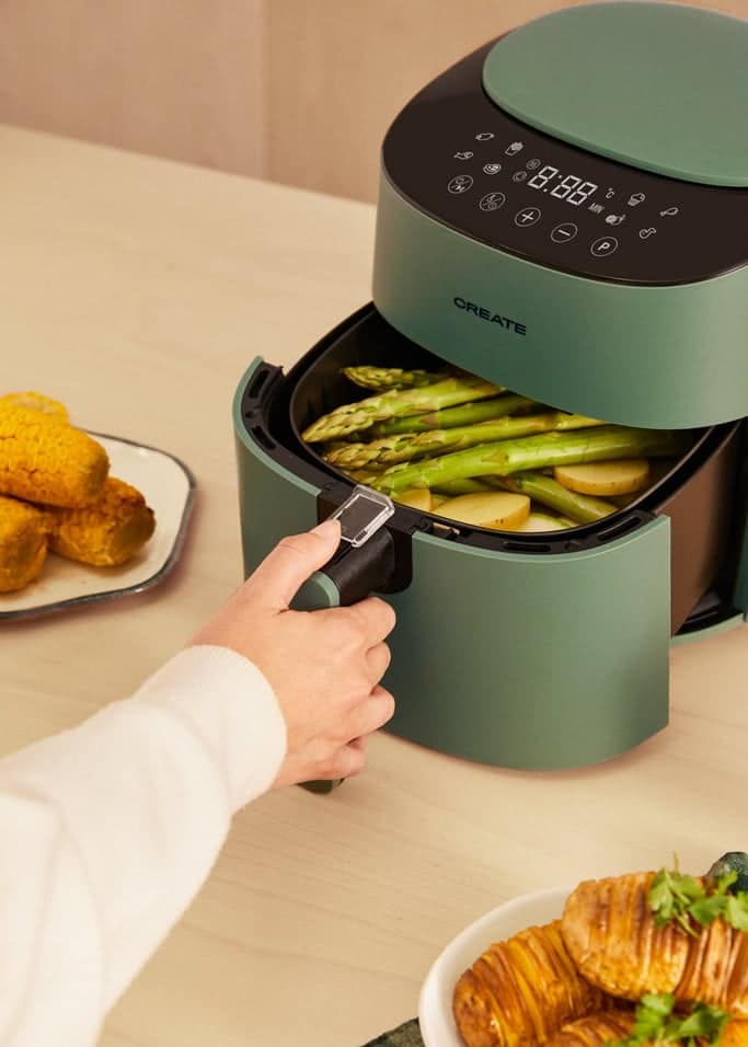 air-fryer-create-pro-compact-friteuse-sans-huile-vert-sauge-3-5-litre-3
