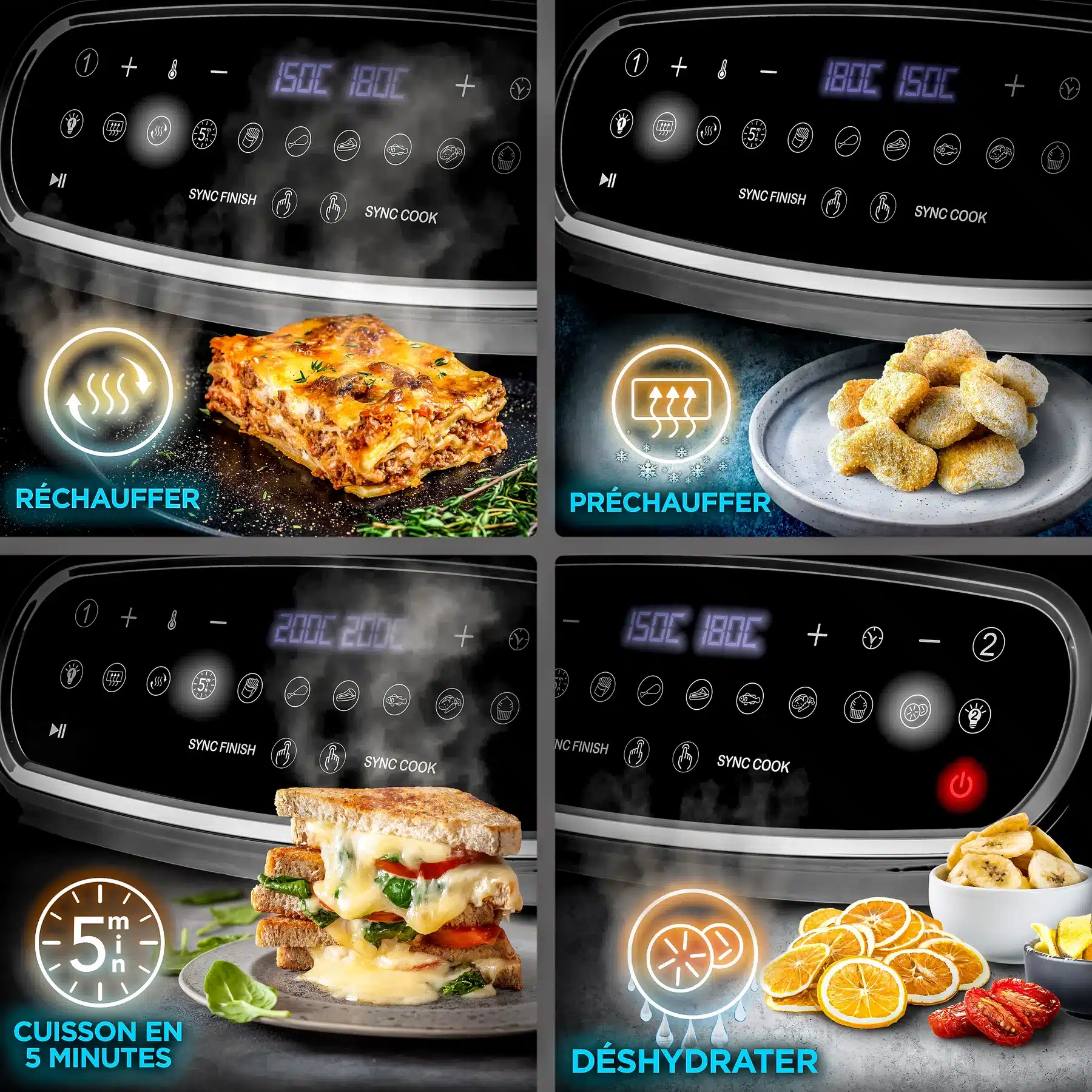 air-fryer-duronic-af24-double-tiroirs-9-litres-noir-2