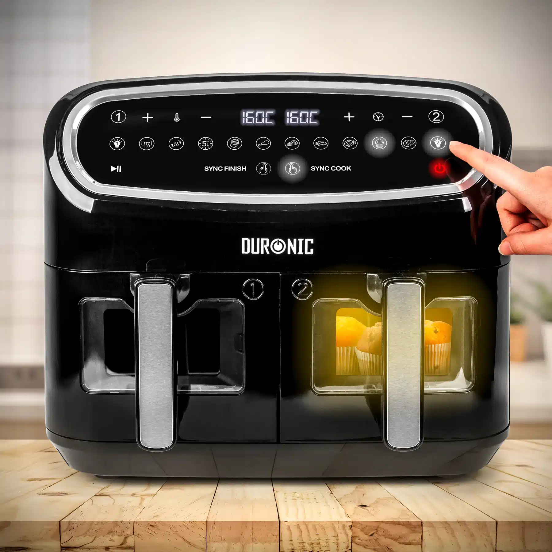 air-fryer-duronic-af24-double-tiroirs-9-litres-noir-3