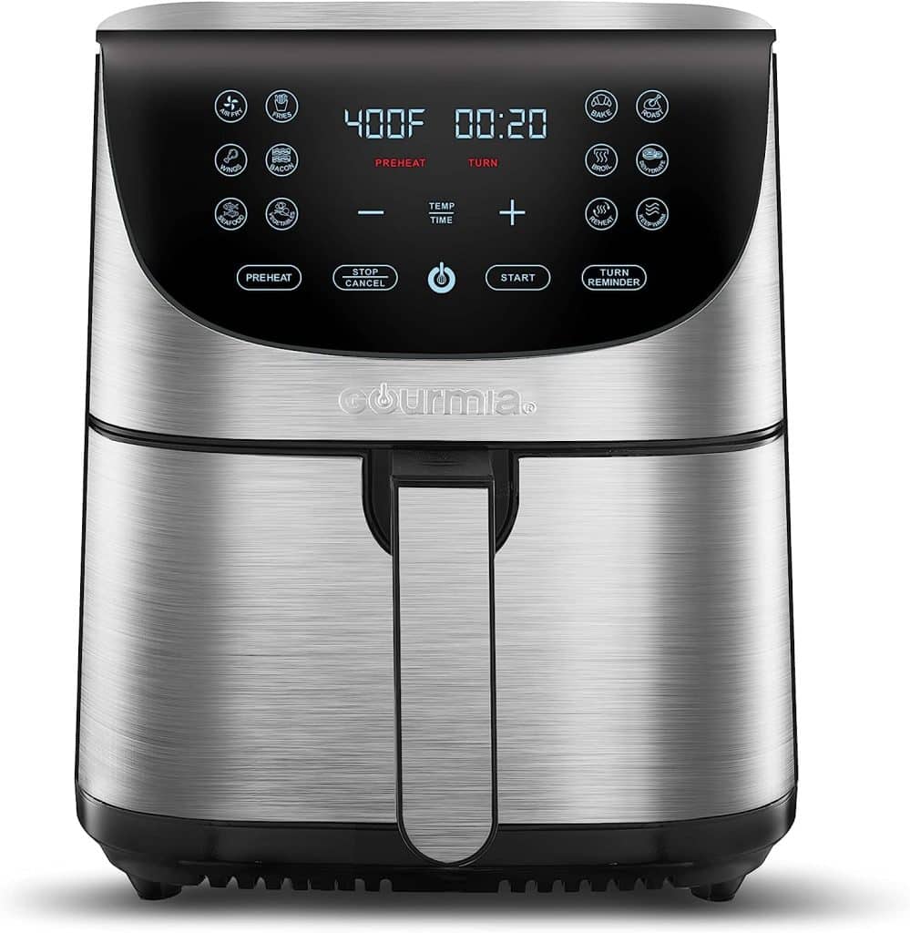 air-fryer-gourmia-gaf778-6-6-litres-inox