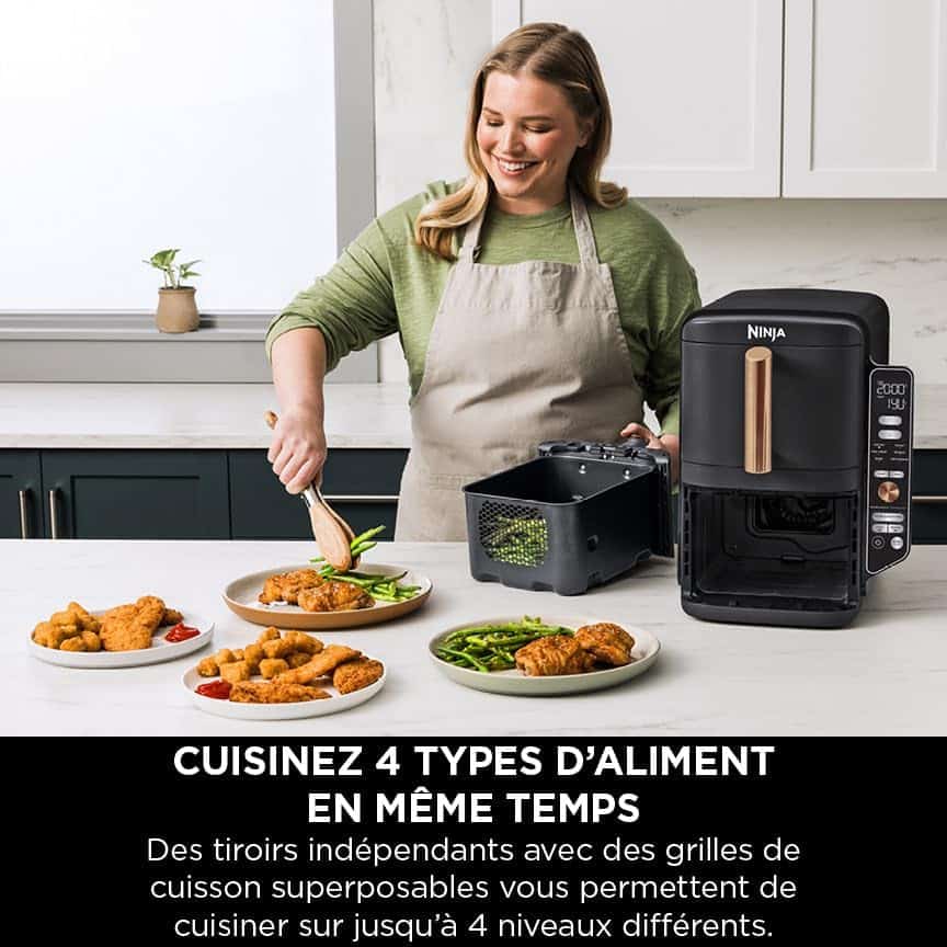 air-fryer-ninja-sl400eucp-9-5-litres-noir-cuivre-2