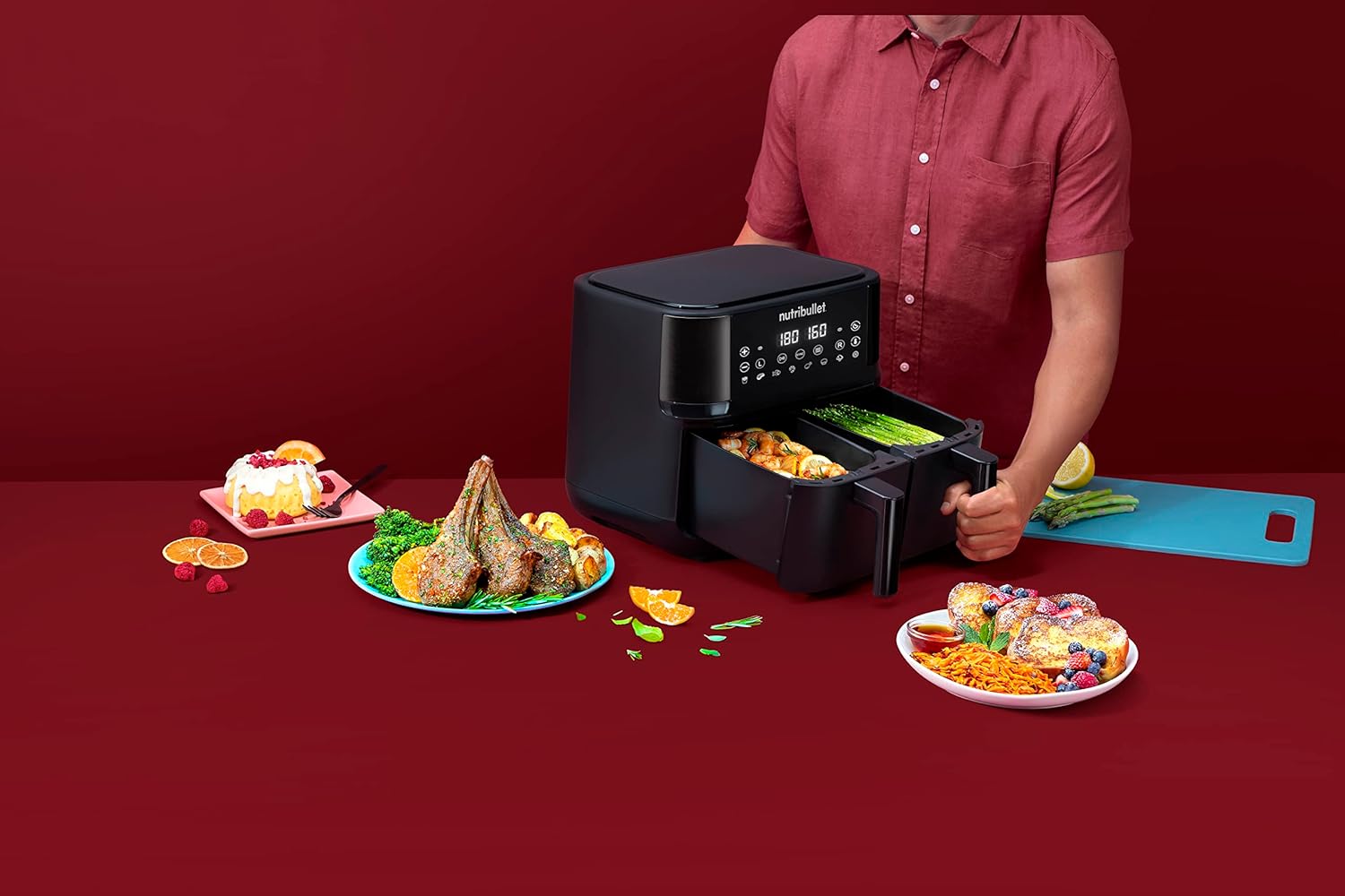 air-fryer-nutribullet-nba081b-double-bac-8-litres-noir-2