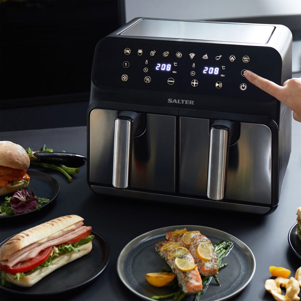 air-fryer-salter-dual-air-pro-ek5196-7-6-litres-inox-3