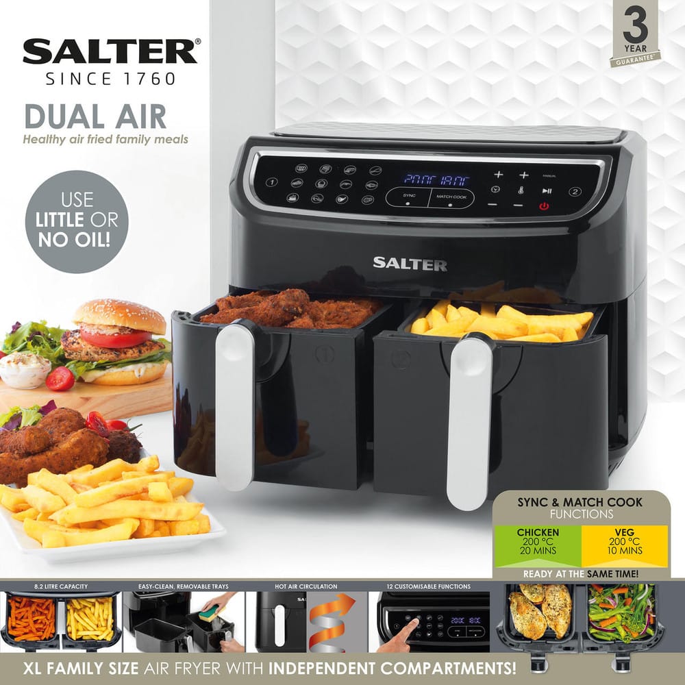 air-fryer-salter-dual-combo-8719a-8-2-litres-noir-3